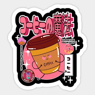 The Magic of Coffee Sticker